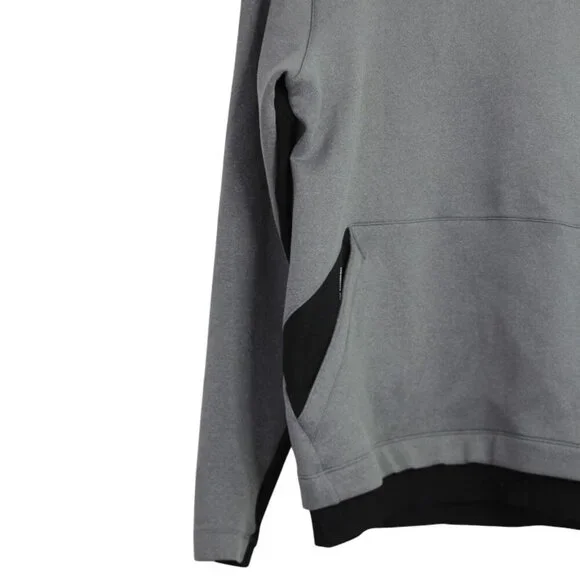 NIKE DRI- FIT Black and Gray Performance Hoodie Size Small - Picture 3 of 8